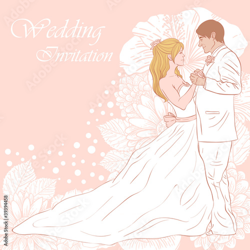 Bride  Groom Wedding Songs on Bride And Groom Wedding Card    Yuzach  39394458   Portfolio Ya Bak