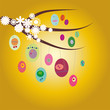 easter gold background