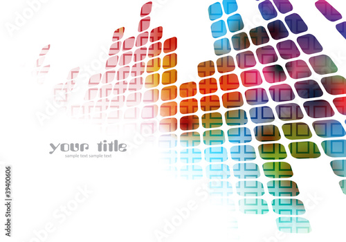 Vector: colored abstract background with squares colored abstract background with squares
