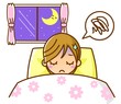 不眠　イラスト