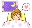 快眠　イラスト