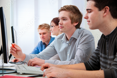 Photo: students in a computer classroom students in a computer classroom
