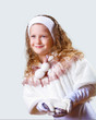 Cuty little girl in winter wear