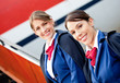 Friendly air hostesses