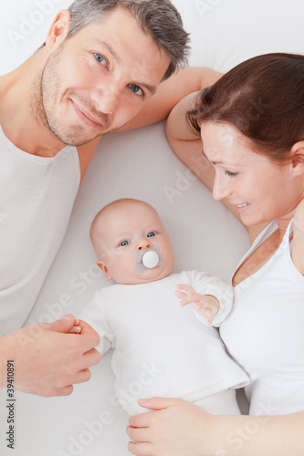 Photo: dad, mom and baby dad, mom and baby