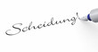 Stift Konzept - Scheidung!