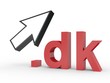 3D Domain dk mit Pfeil