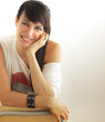 Hip young woman smiling Hip young woman smiling