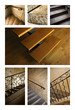 Escalier, architecture, intérieur, maison, bois, pierre, marches