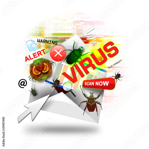 Illustration: Internet Email Virus Infection Letter Internet Email Virus Infection Letter