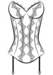 Vintage corset with beautiful ornament