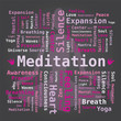 Vector: Nuage de Mots Méditation en Anglais Nuage de Mots Méditation en Anglais