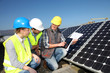 Engineering professional with group of students in training