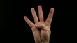 Video: Fingeralphabet "4" Fingeralphabet "4"