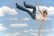 Woman Falling Through the Sky