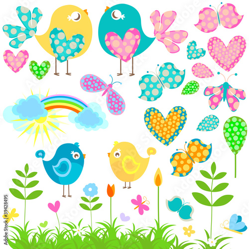 Vector: love birds love birds