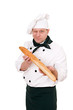 Photo: chef with baguette chef with baguette