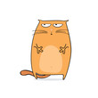hungry cartoon cat