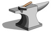 Blacksmith Anvil and Hammer