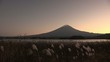 Lake Kawaguchi and Mt. Fuji during autumn,Japan