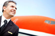 Pilot looking at the sky