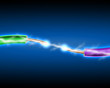 Electric cord with electricity sparkls
