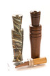 duck and goose decoy with stuffed and calls
