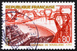 Postage stamp France 1969 Vouglans Dam, Jura