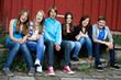 2011 Schüler auf Bank