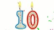 celebration number candles