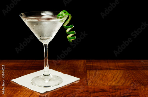Photo: Martini with a lime twist Martini with a lime twist