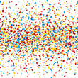 Vector: Confetti. Horizontally seamless illustration. Confetti. Horizontally seamless illustration.