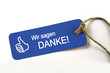 Wir sagen DANKE! Plakette