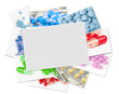 collection of medical photos with blank frame