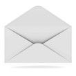 Illustration: Opened envelope isolated on white background Opened envelope isolated on white background