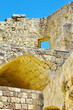 Walls of ancient acropolis at Lindos