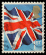 Union Jack Flag Postage Stamp from England