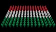 abstract people in colours of Hungarian flag illustration abstract people in colours of Hungarian flag illustration