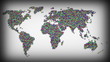 Colorful Continental Background