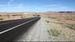Truck on road in the Utah desert