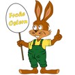 Osterhase mit Ostergruss