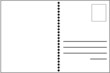 isolated white postcard blank isolated white postcard blank