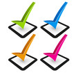illustration of check mark and check box
