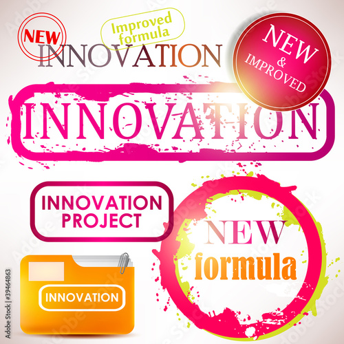Vector: Tags and stamps "Innovation" Tags and stamps "Innovation"