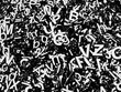 Schwarze, glänzende Buchstaben 3D