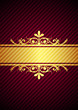 Vector gold & bourdeaux background