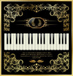 Vector piano keyboard