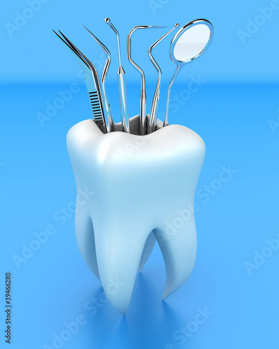 Illustration: Dental tools Dental tools
