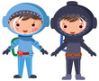 Astronaut and diver