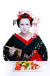 geisha and sushi